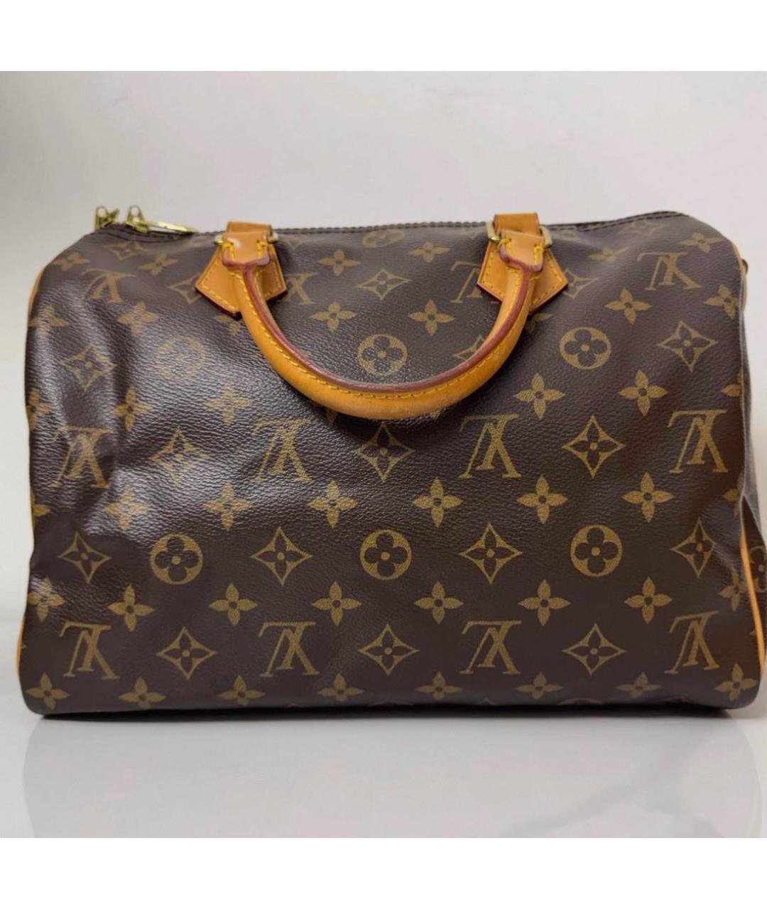 LOUIS VUITTON Коричневая сумка с короткими ручками, фото 5