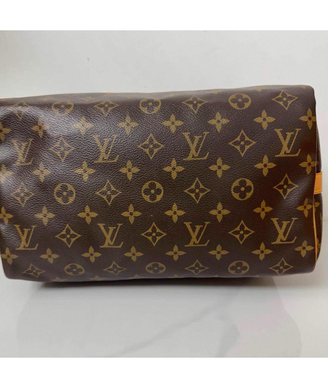 LOUIS VUITTON Коричневая сумка с короткими ручками, фото 3
