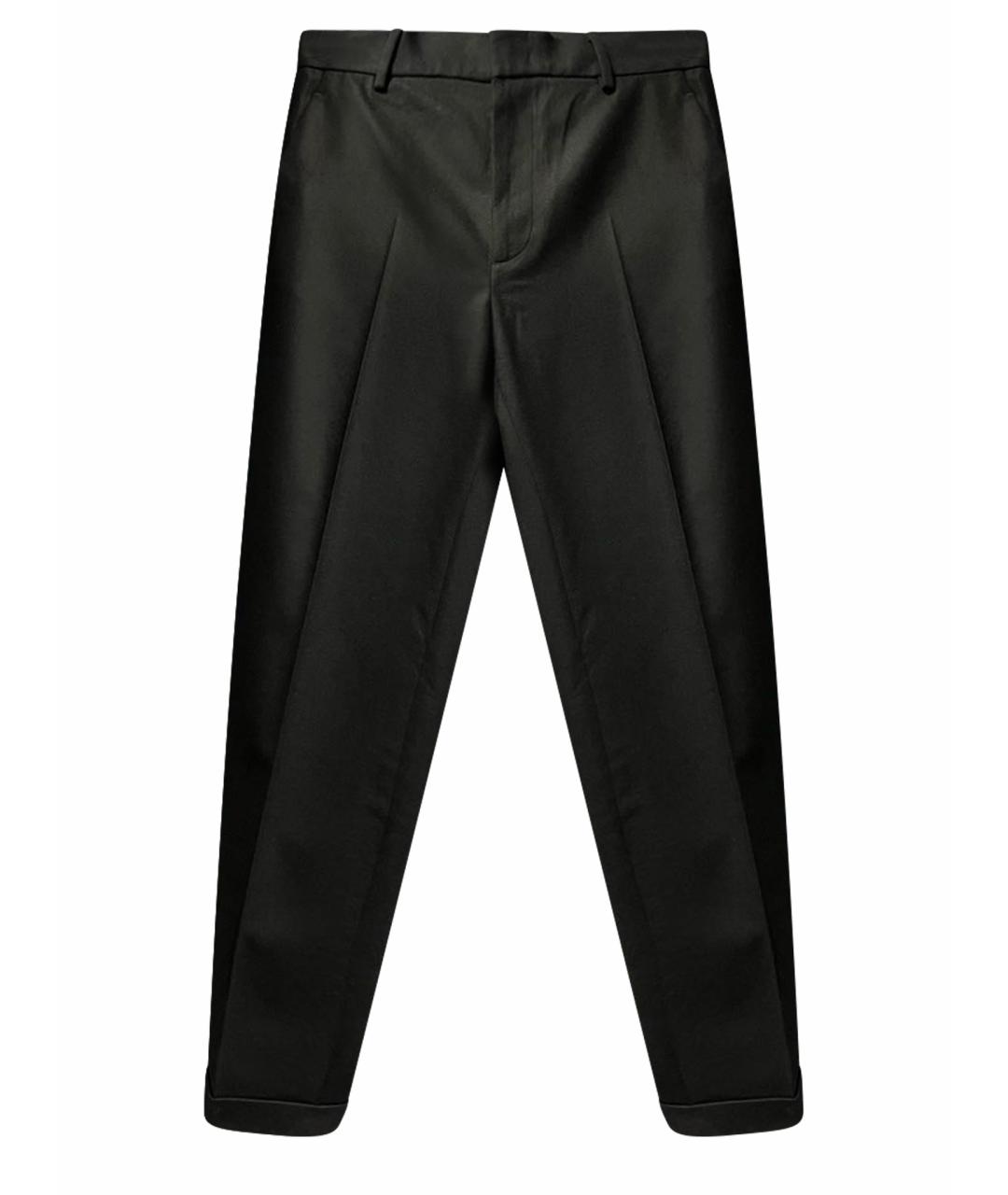 COS Черные шерстяные прямые брюки, фото 1