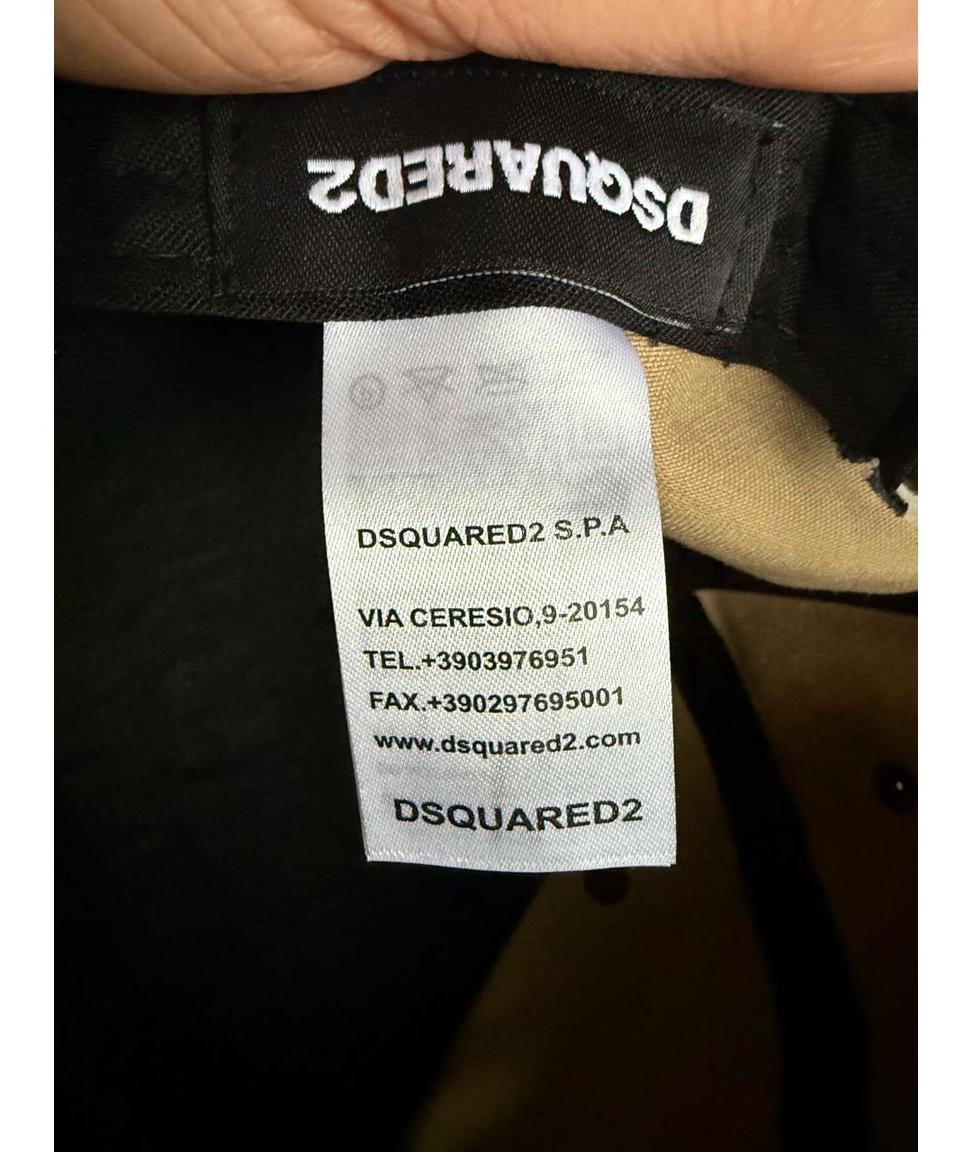 DSQUARED2 Хаки хлопковая кепка/бейсболка, фото 6