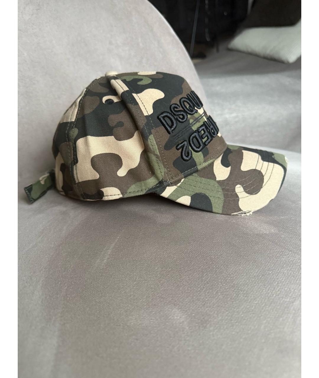 DSQUARED2 Хаки хлопковая кепка/бейсболка, фото 2