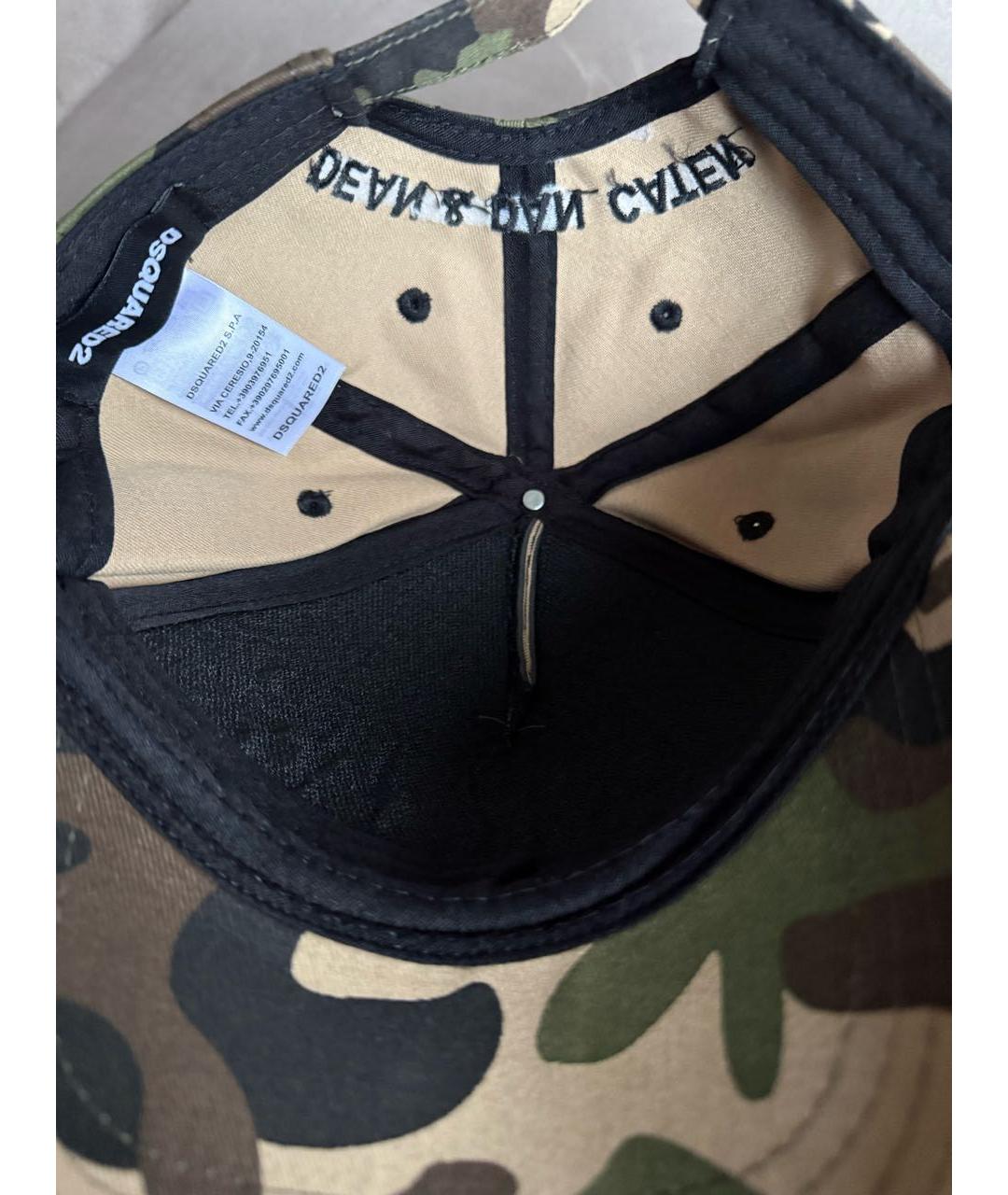 DSQUARED2 Хаки хлопковая кепка/бейсболка, фото 5