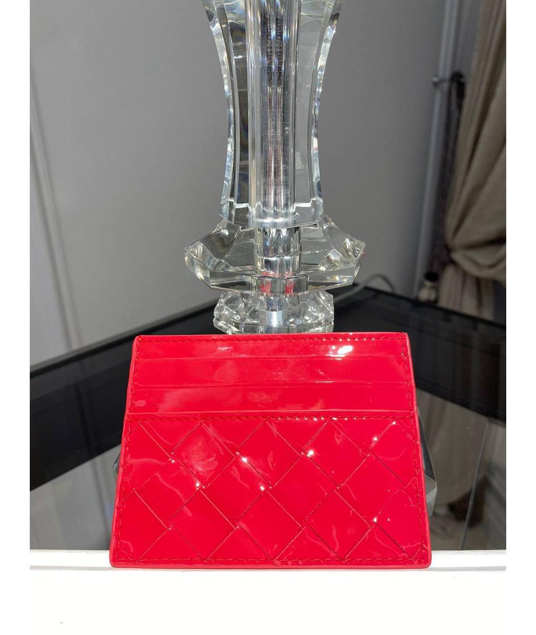 BOTTEGA VENETA Красный кожаный кардхолдер, фото 2