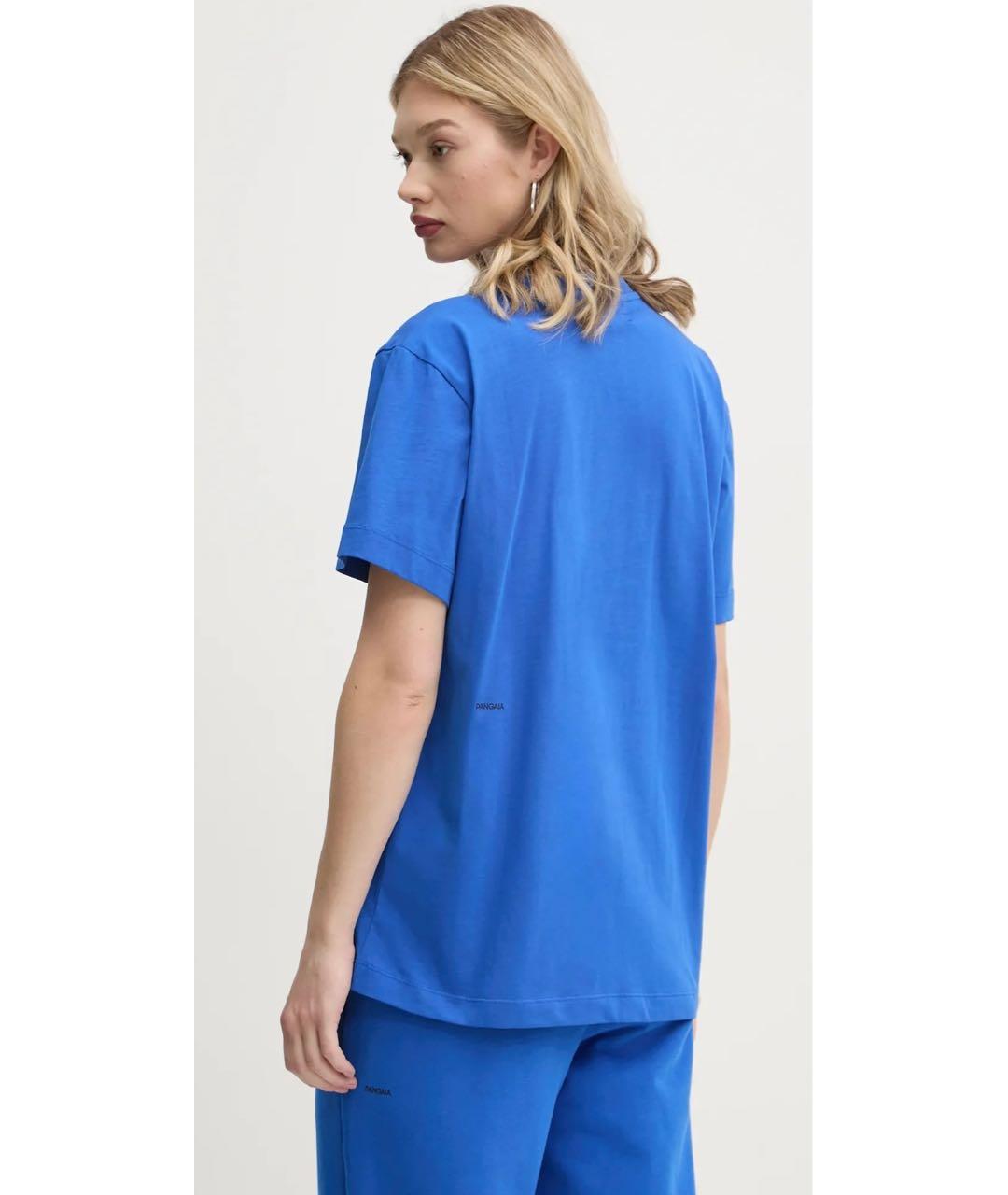 THE PANGAIA Синяя хлопковая футболка, фото 8