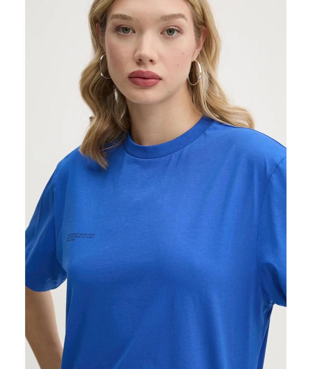 THE PANGAIA Синяя хлопковая футболка, фото 7