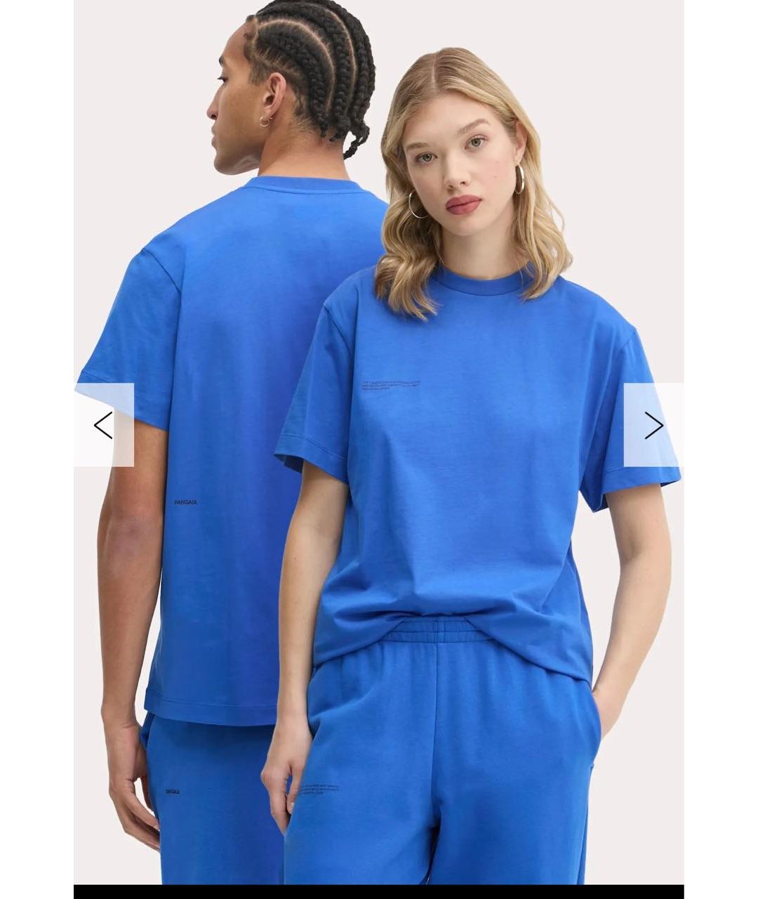 THE PANGAIA Синяя хлопковая футболка, фото 6