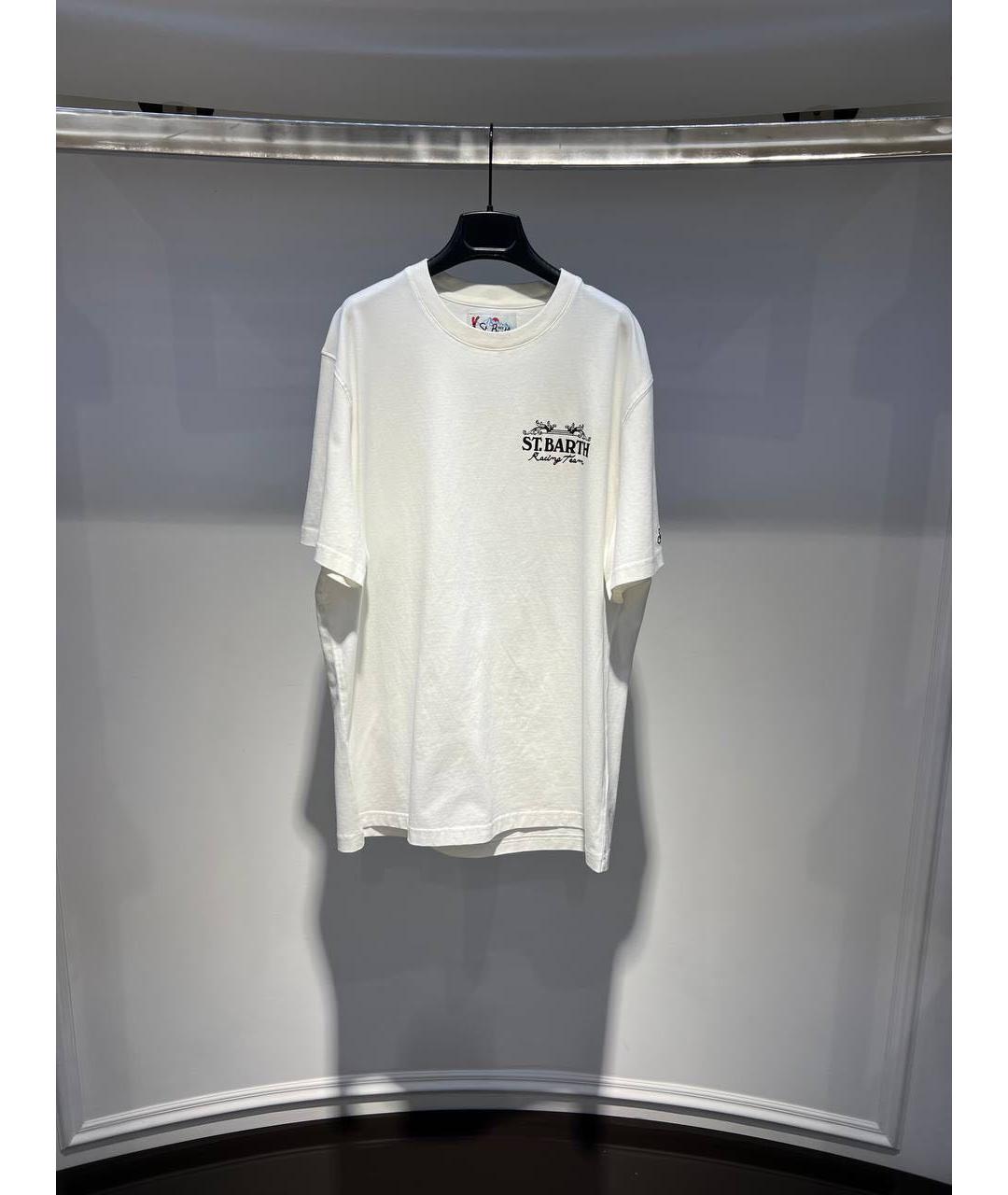 MC2 SAINT BARTH Белая хлопковая футболка, фото 3