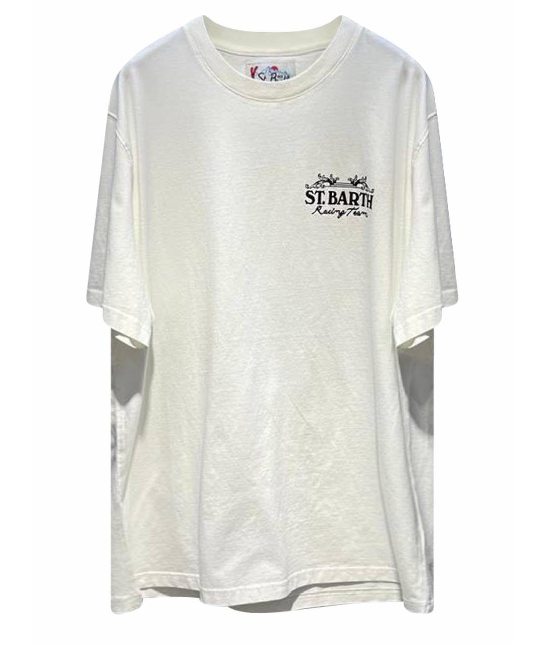 MC2 SAINT BARTH Белая хлопковая футболка, фото 1