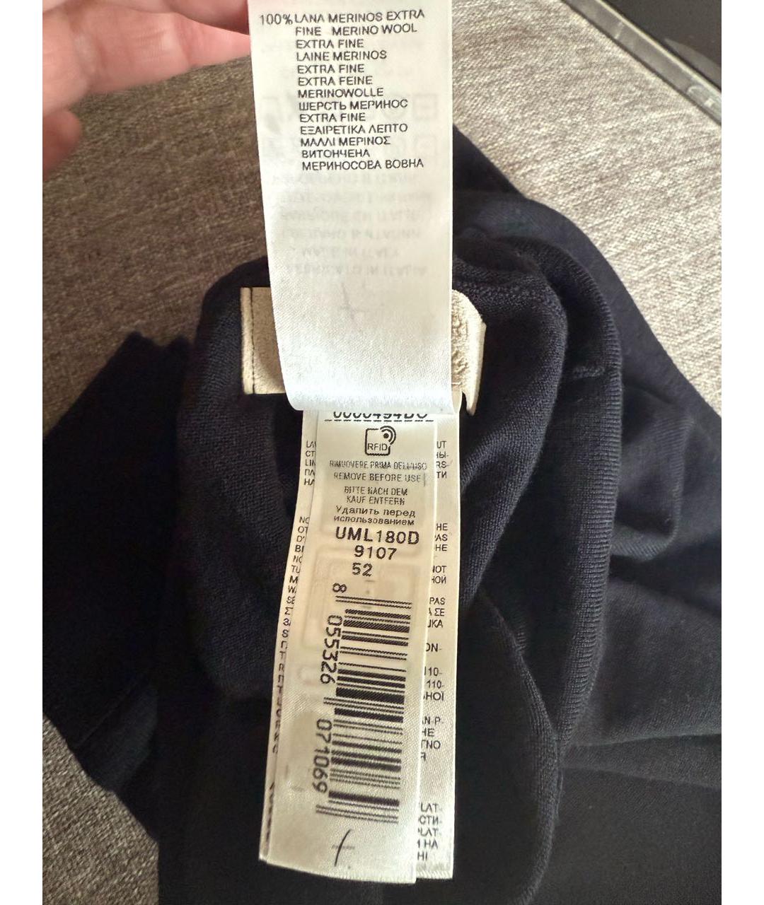 FALCONERI Черная шерстяная водолазка, фото 5