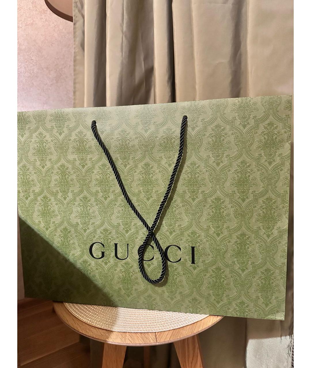 GUCCI Черная кожаная сумка через плечо, фото 5