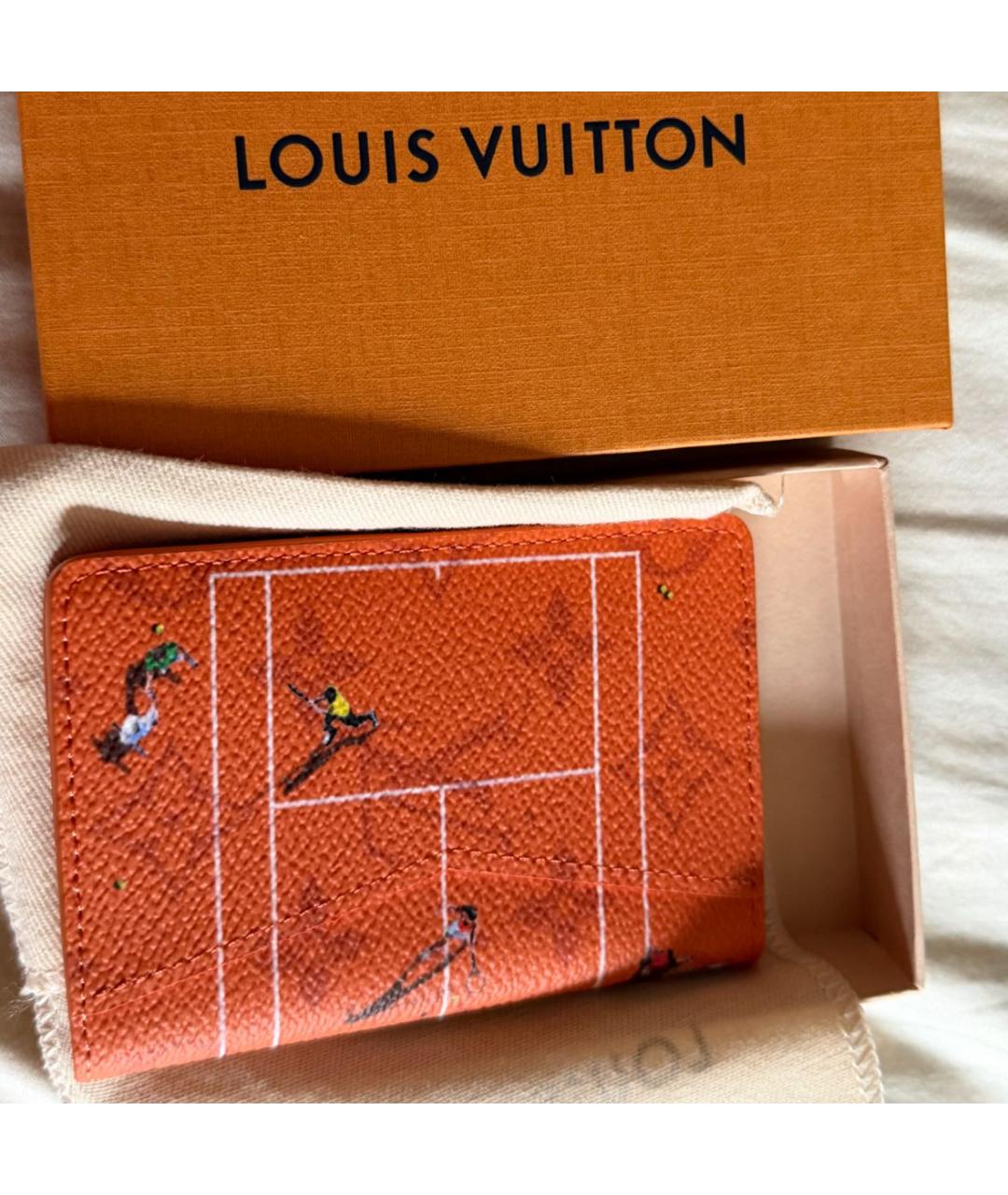 LOUIS VUITTON Оранжевый кардхолдер, фото 3
