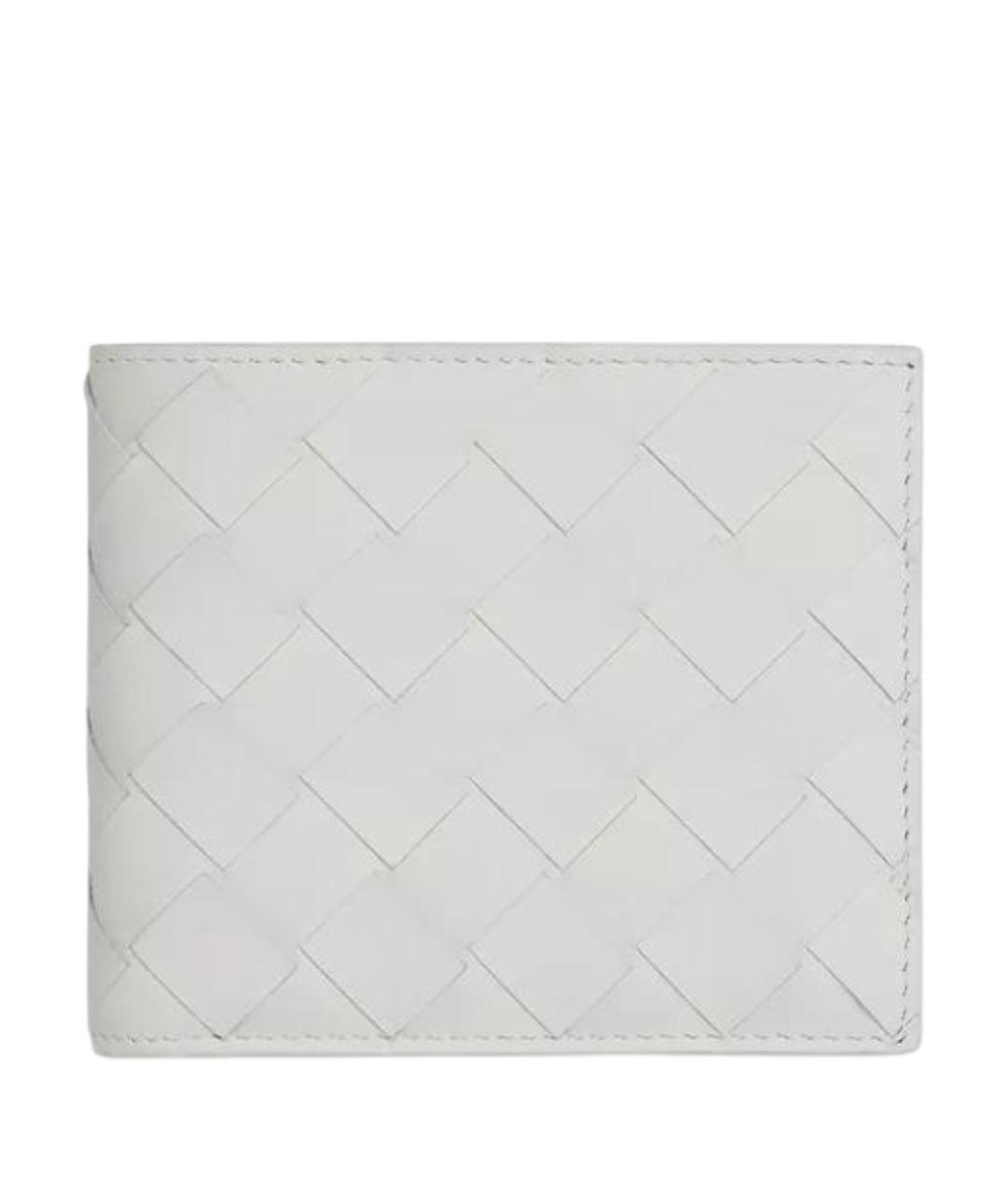 BOTTEGA VENETA Белый кожаный кошелек, фото 1