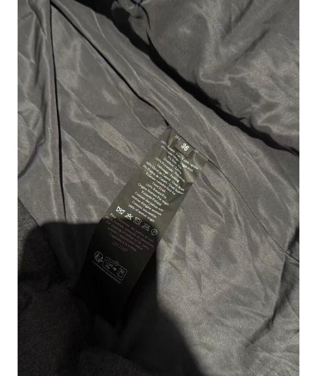 YVES SALOMON Антрацитовый пуховик, фото 4