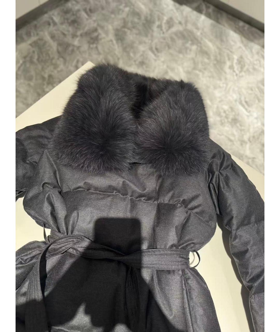 YVES SALOMON Антрацитовый пуховик, фото 2
