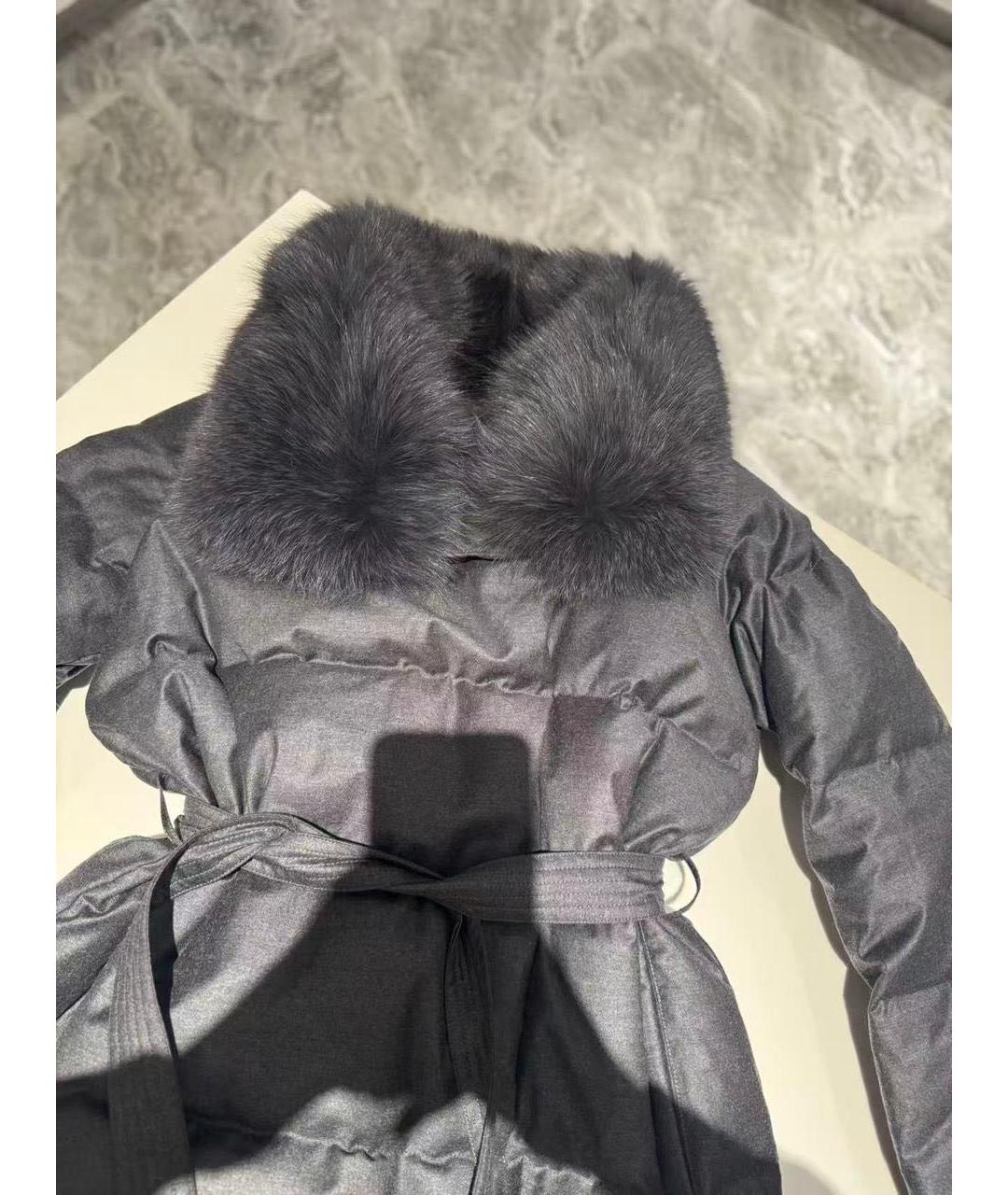YVES SALOMON Антрацитовый пуховик, фото 8