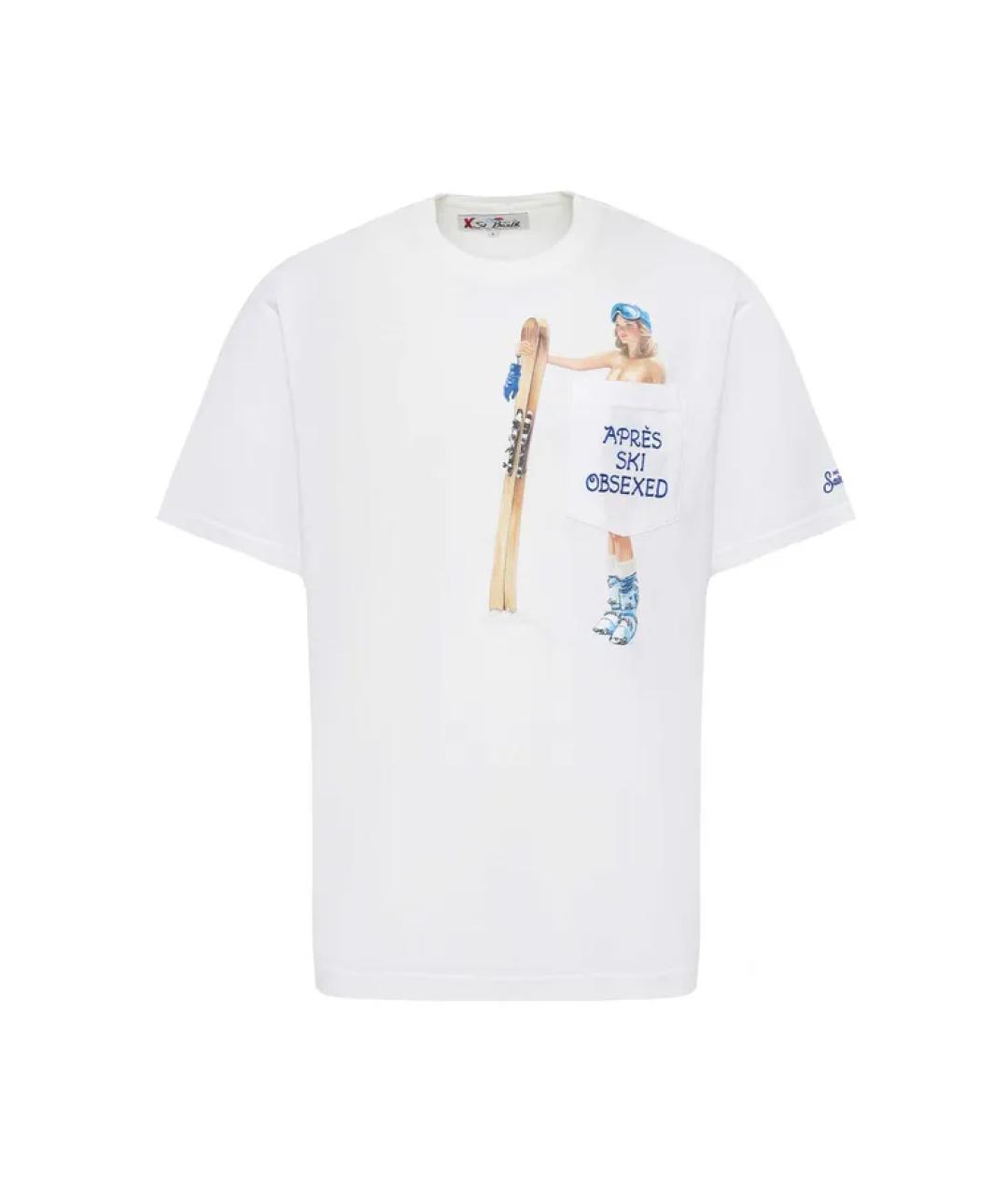 MC2 SAINT BARTH Белая хлопковая футболка, фото 1