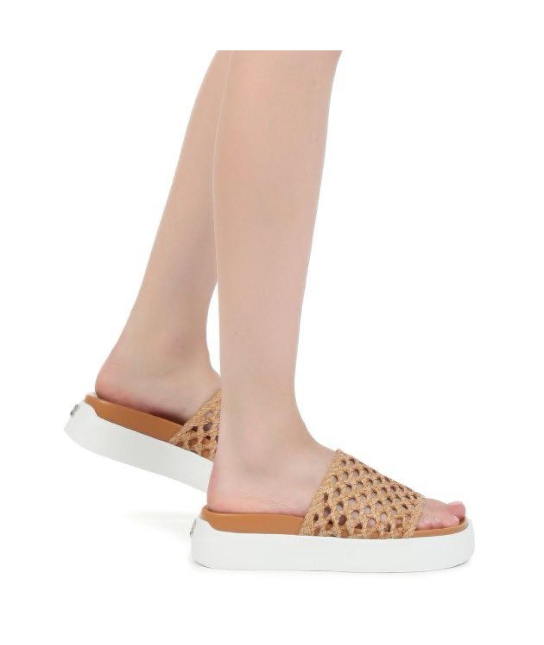 CASADEI Золотые шлепанцы, фото 8