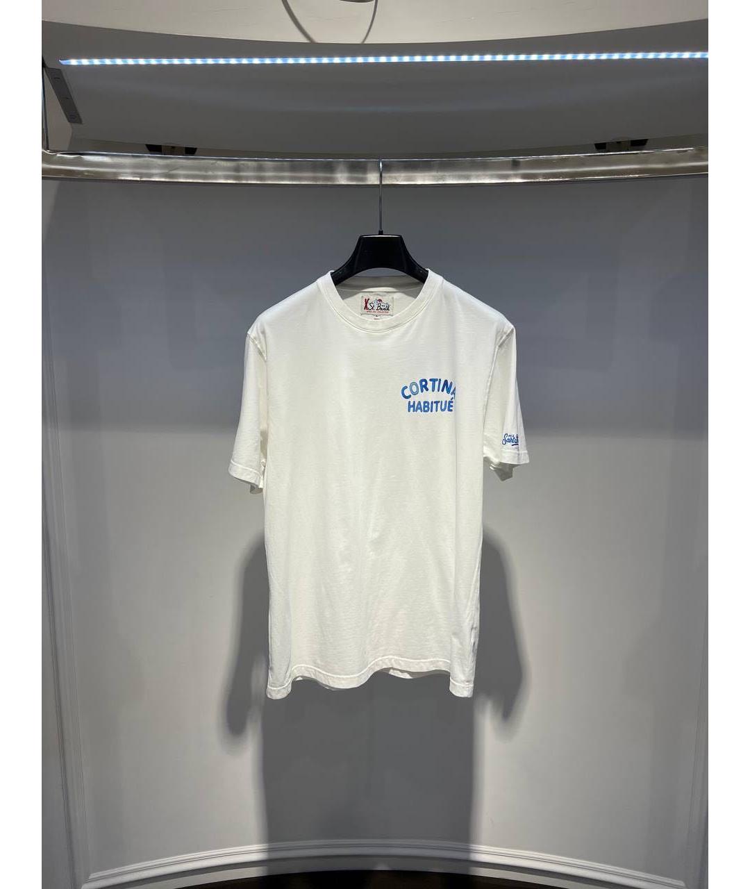 MC2 SAINT BARTH Белая хлопковая футболка, фото 2