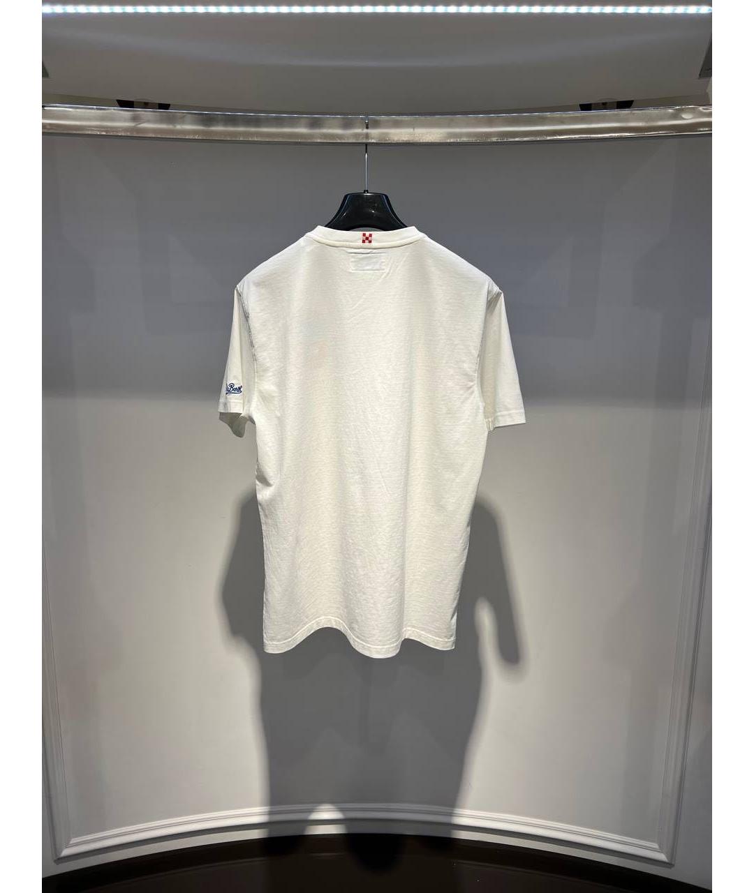 MC2 SAINT BARTH Белая хлопковая футболка, фото 3