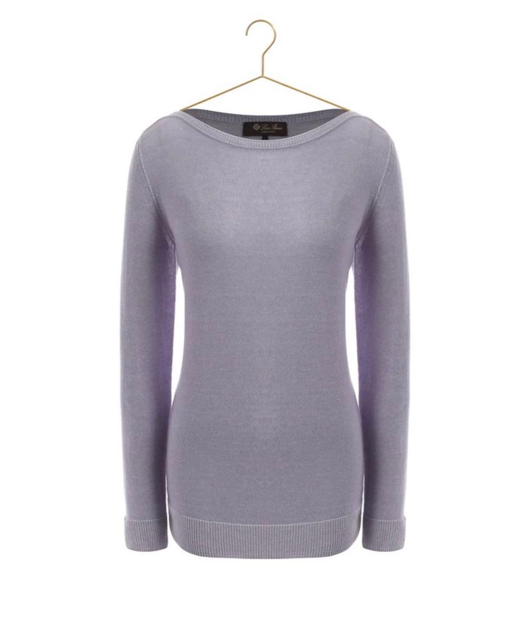 LORO PIANA Фиолетовый кашемировый джемпер / свитер, фото 5