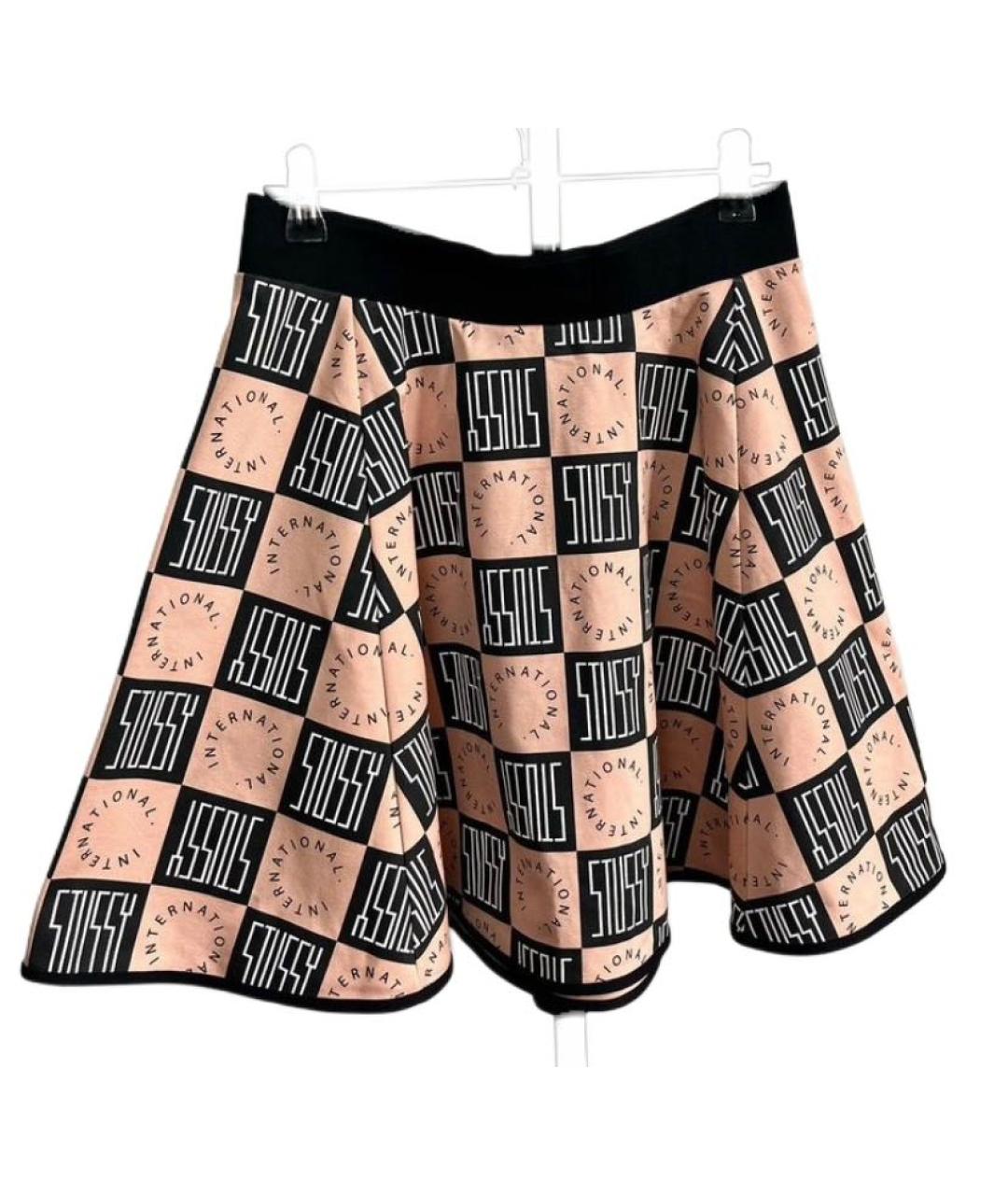 STUSSY Коралловая хлопковая юбка миди, фото 6