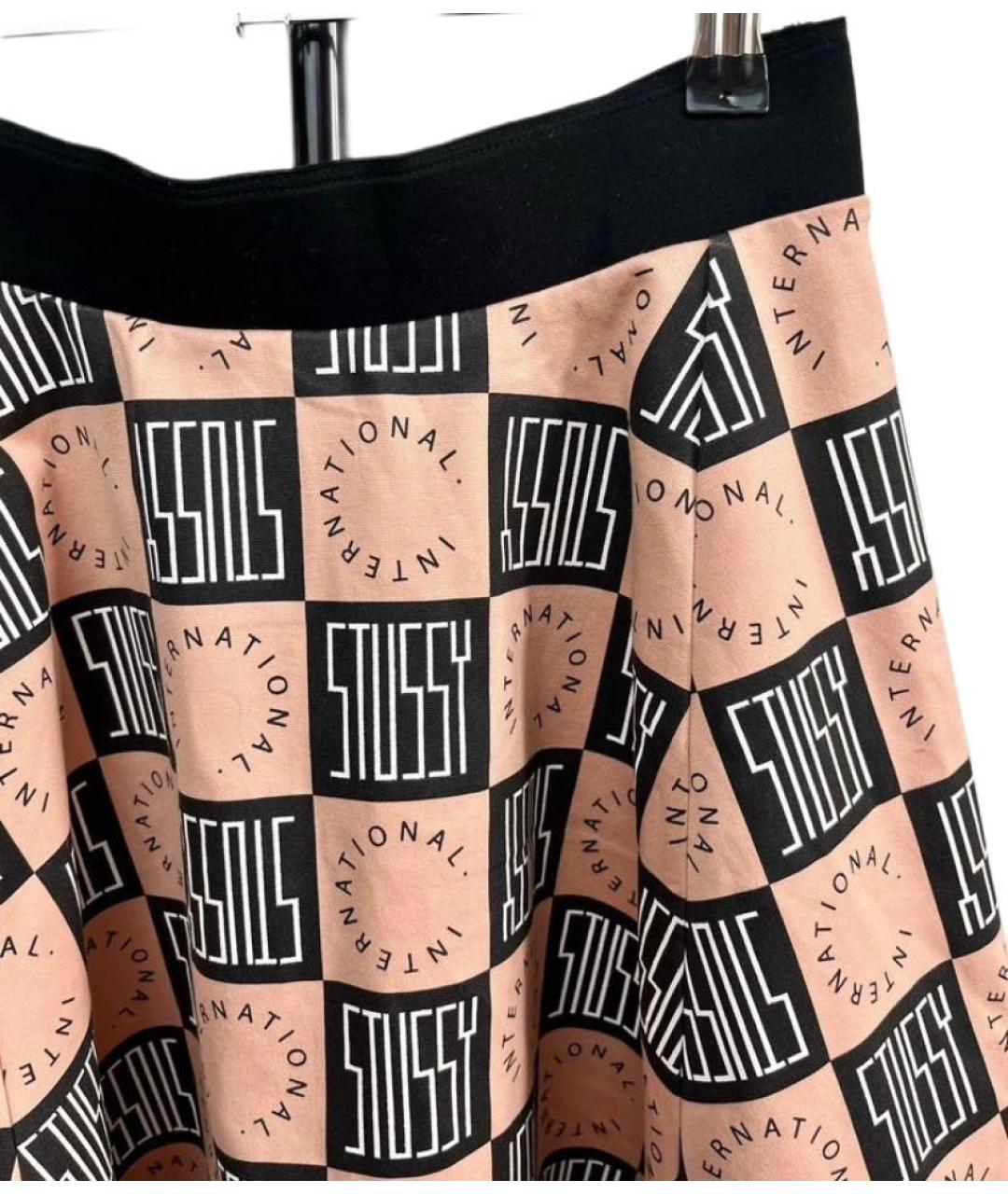 STUSSY Коралловая хлопковая юбка миди, фото 5