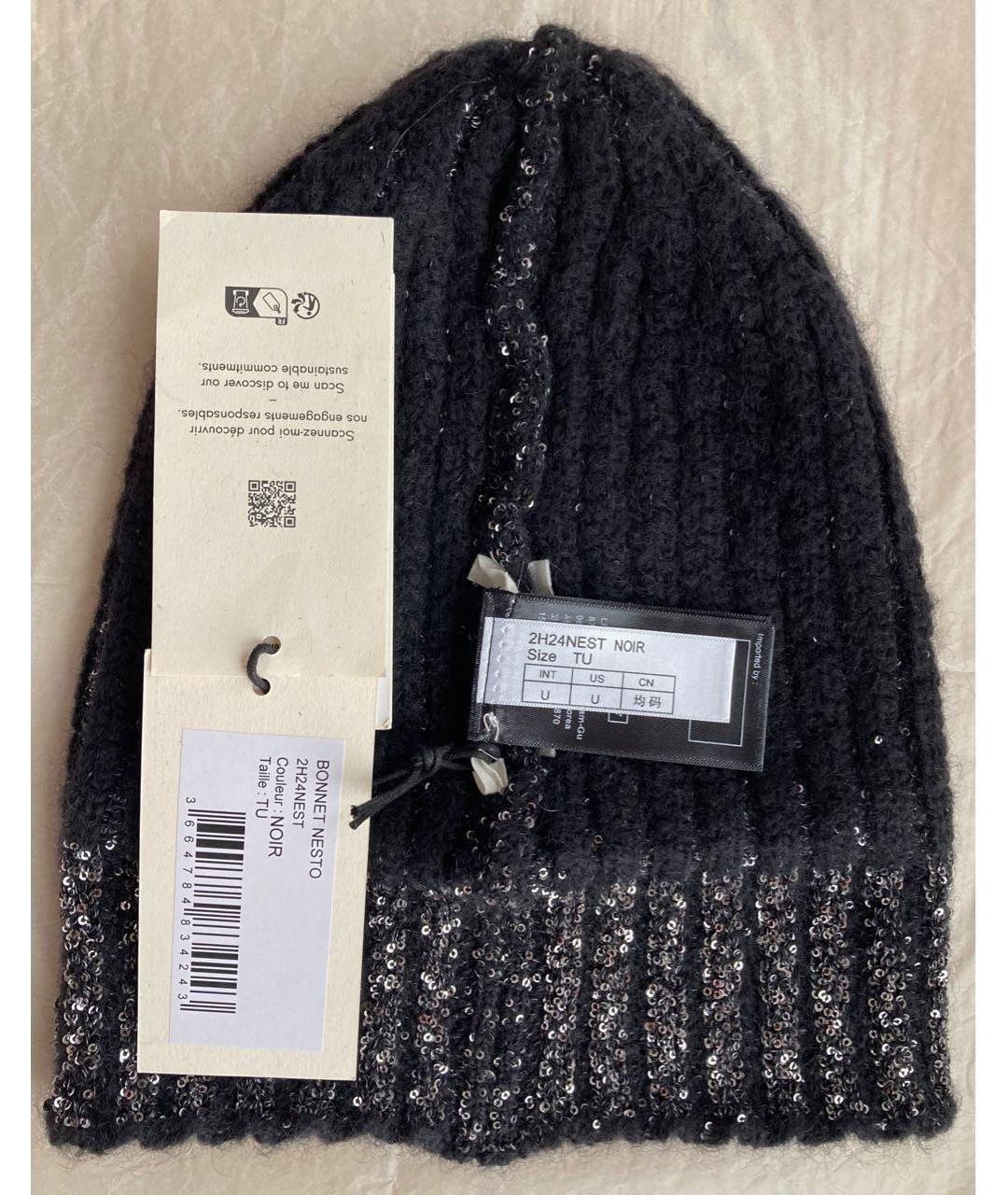 BA&SH Черная шерстяная шапка, фото 8