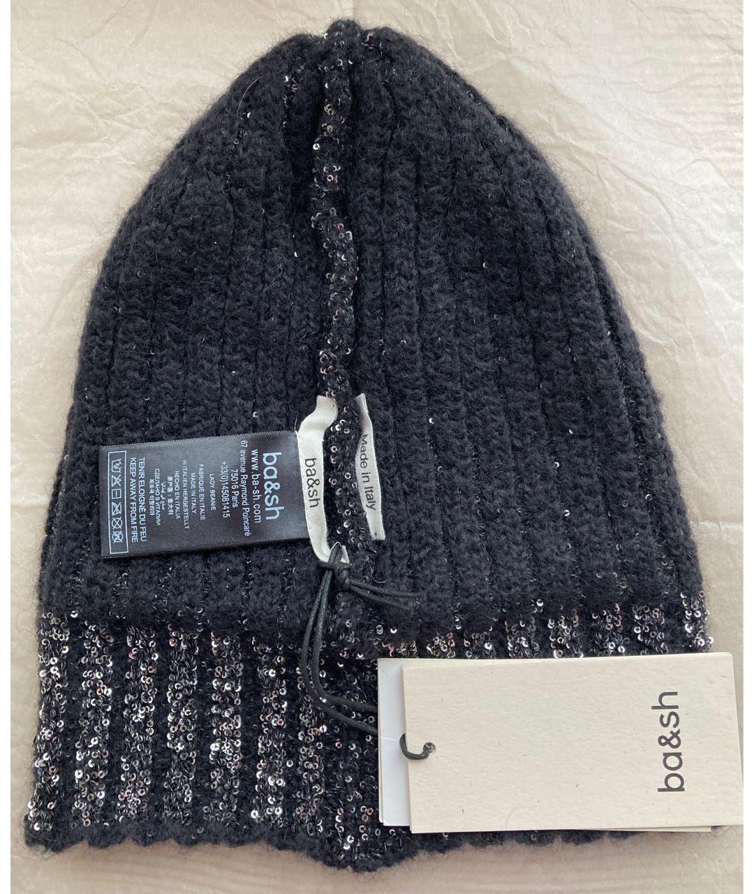 BA&SH Черная шерстяная шапка, фото 6