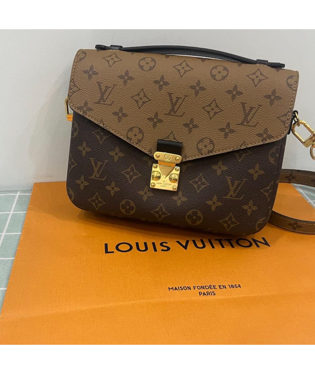 LOUIS VUITTON Коричневая сумка через плечо, фото 5