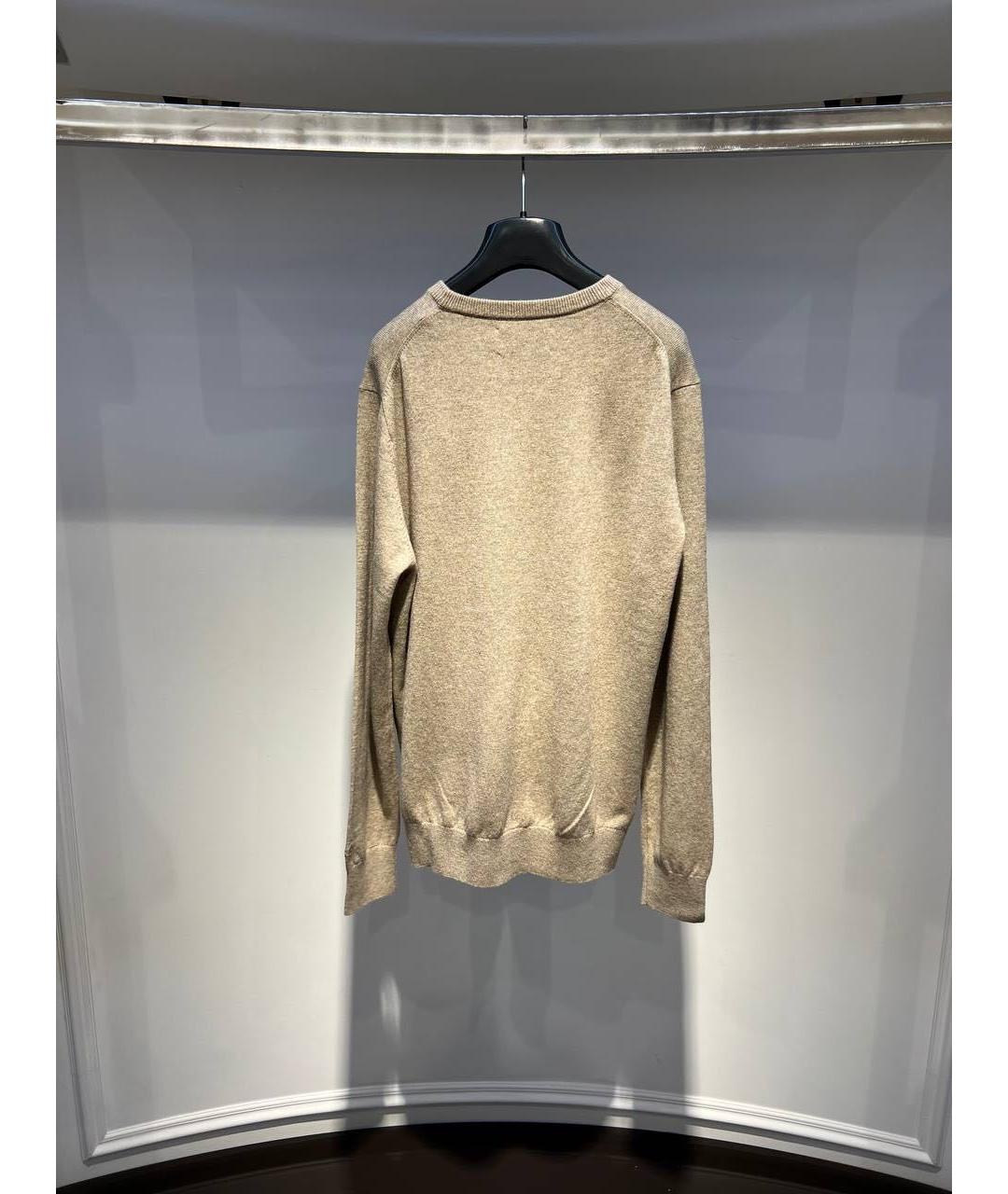 MC2 SAINT BARTH Бежевый шерстяной джемпер / свитер, фото 2