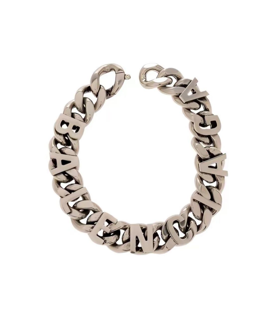 BALENCIAGA Серебрянный латунный браслет, фото 1