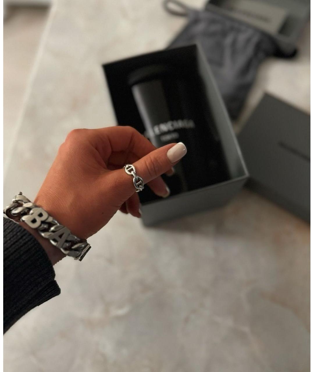 BALENCIAGA Серебрянный латунный браслет, фото 7