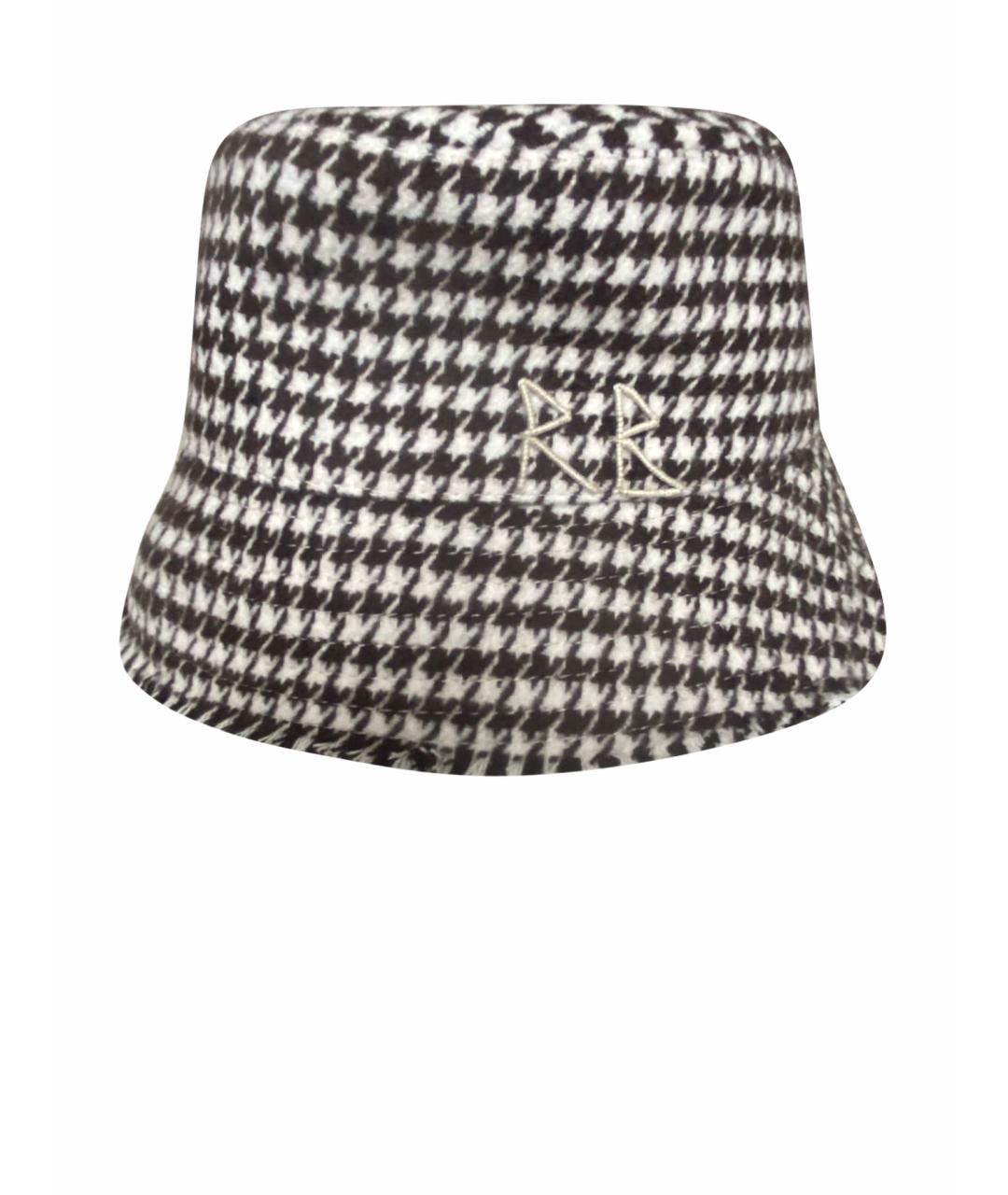 RUSLAN BAGINSKIY Коричневая шерстяная панама, фото 1