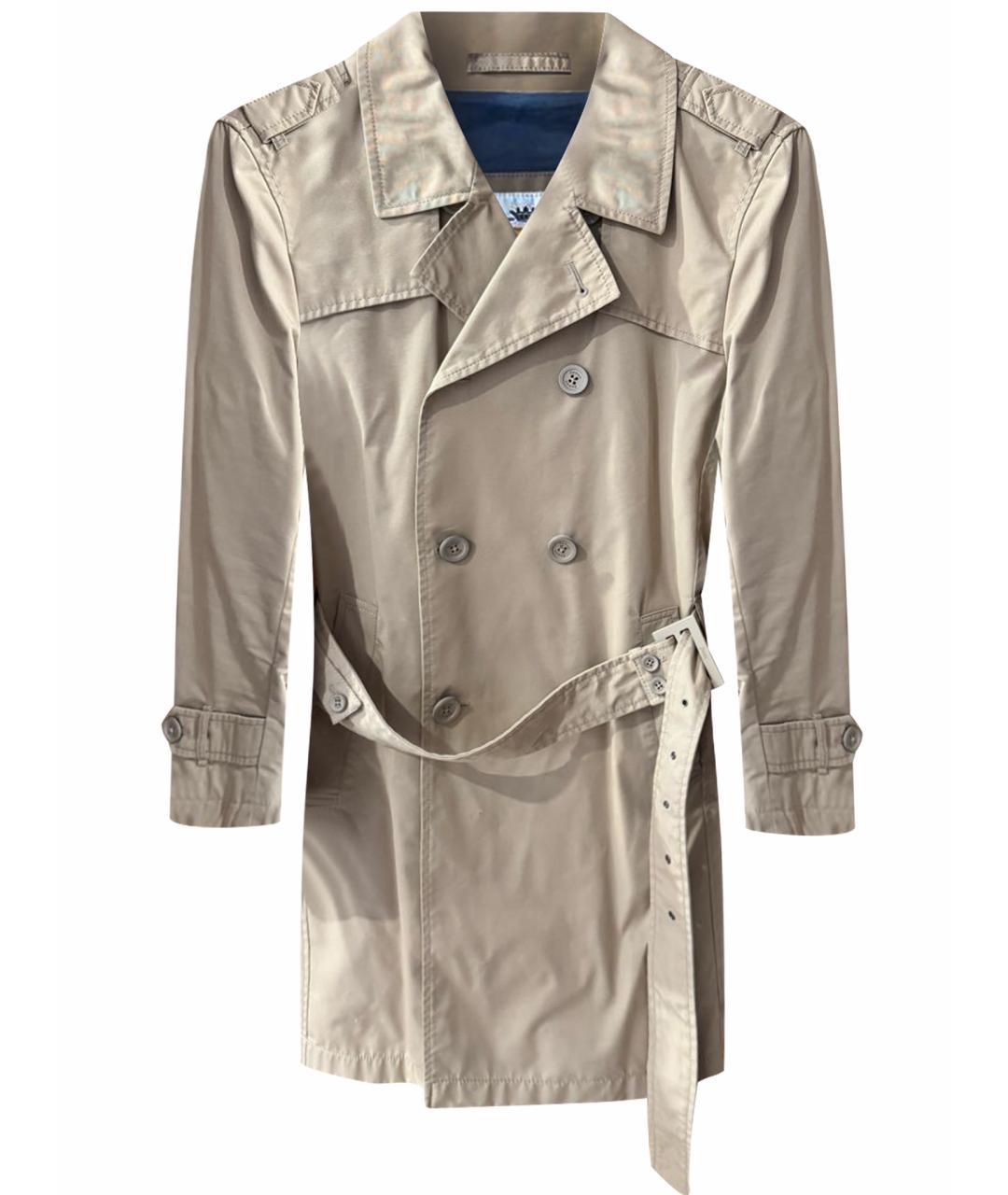 HERNO Бежевый хлопковый тренч / плащ, фото 1