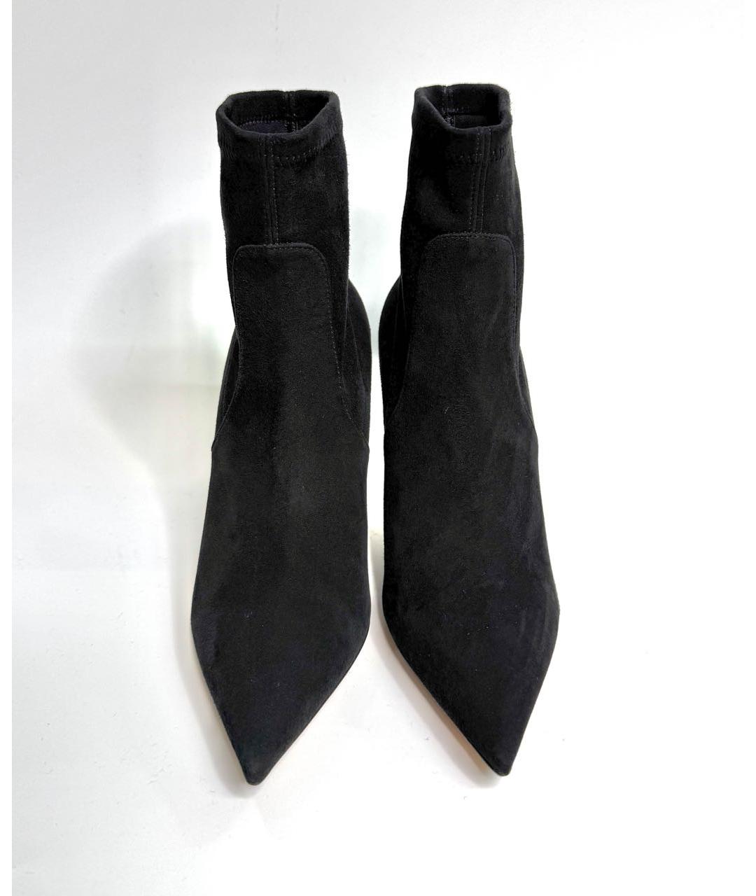 CHRISTIAN DIOR Черные замшевые ботильоны, фото 2