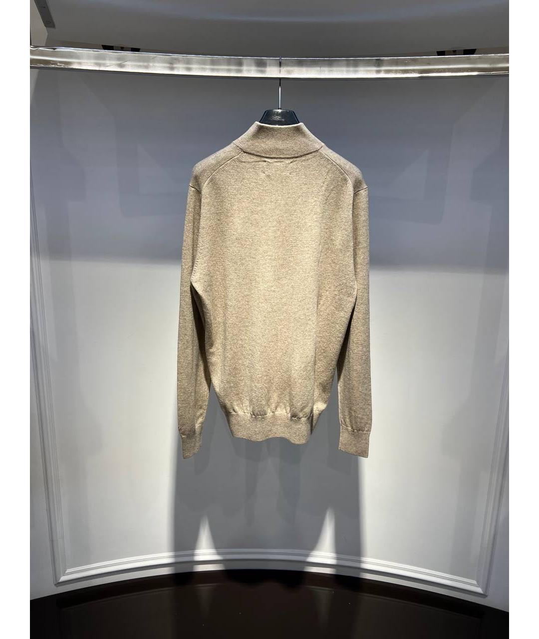 MC2 SAINT BARTH Бежевый шерстяной джемпер / свитер, фото 2