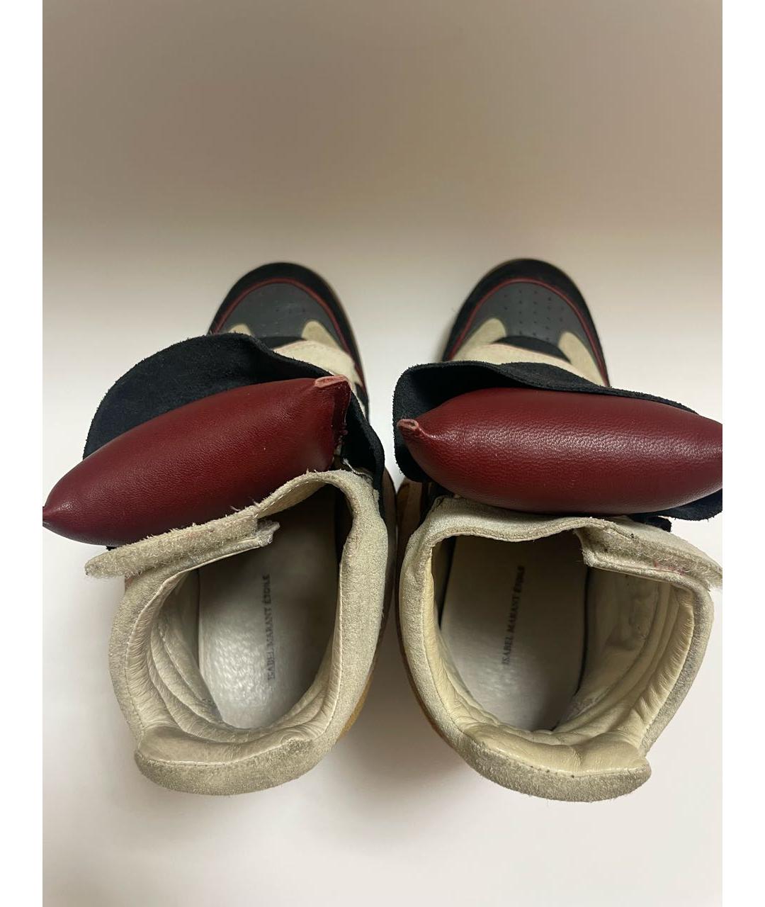 ISABEL MARANT ETOILE Мульти замшевые кроссовки, фото 3