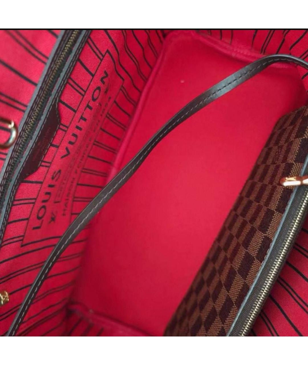 LOUIS VUITTON Коричневая сумка с короткими ручками, фото 3