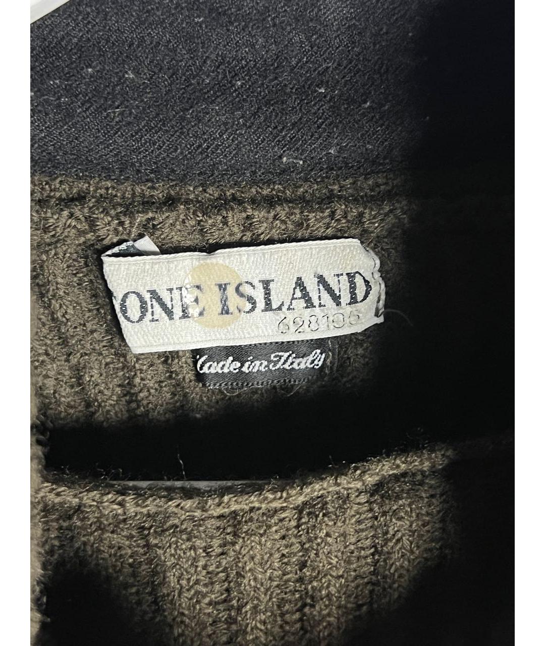 STONE ISLAND Коричневый шерстяной джемпер / свитер, фото 2