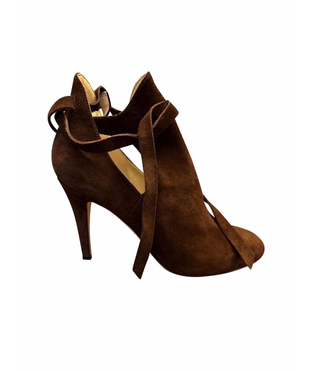 JIMMY CHOO Коричневые ботильоны, фото 1