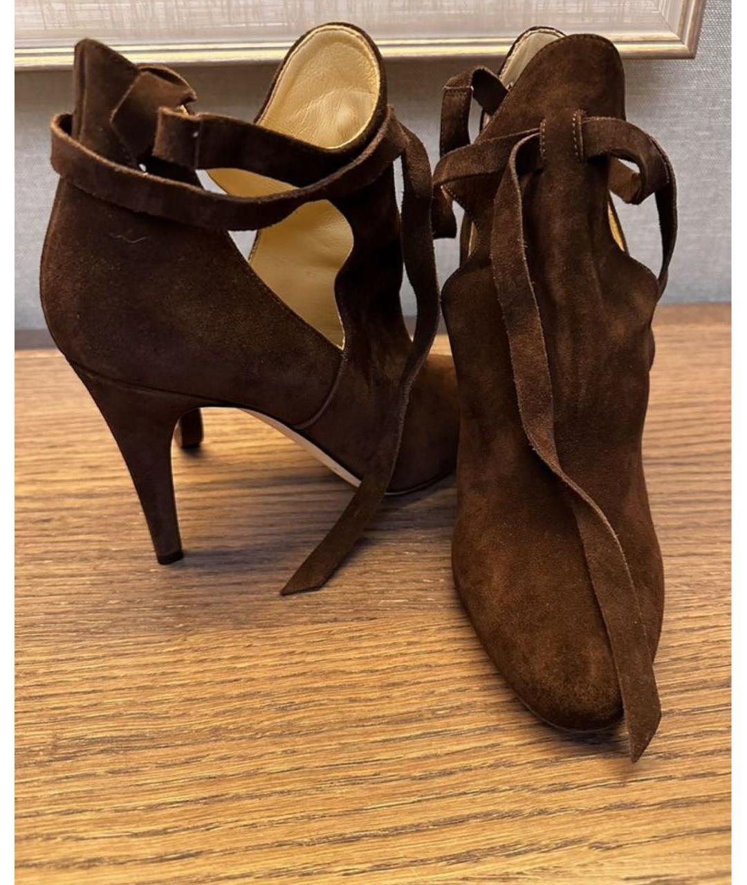 JIMMY CHOO Коричневые ботильоны, фото 6