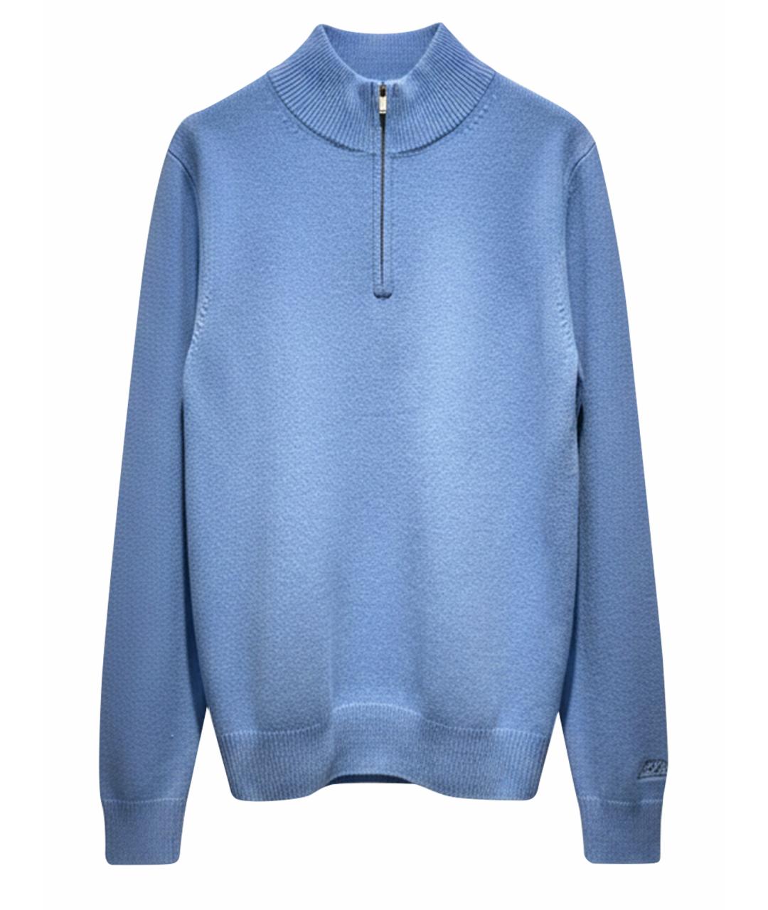 MC2 SAINT BARTH Голубой шерстяной джемпер / свитер, фото 1