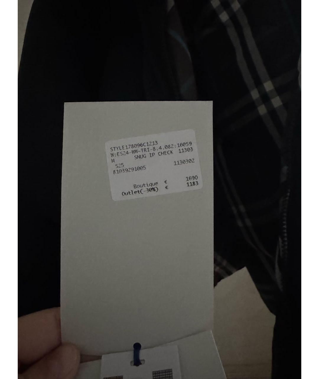 BURBERRY Черная куртка, фото 4