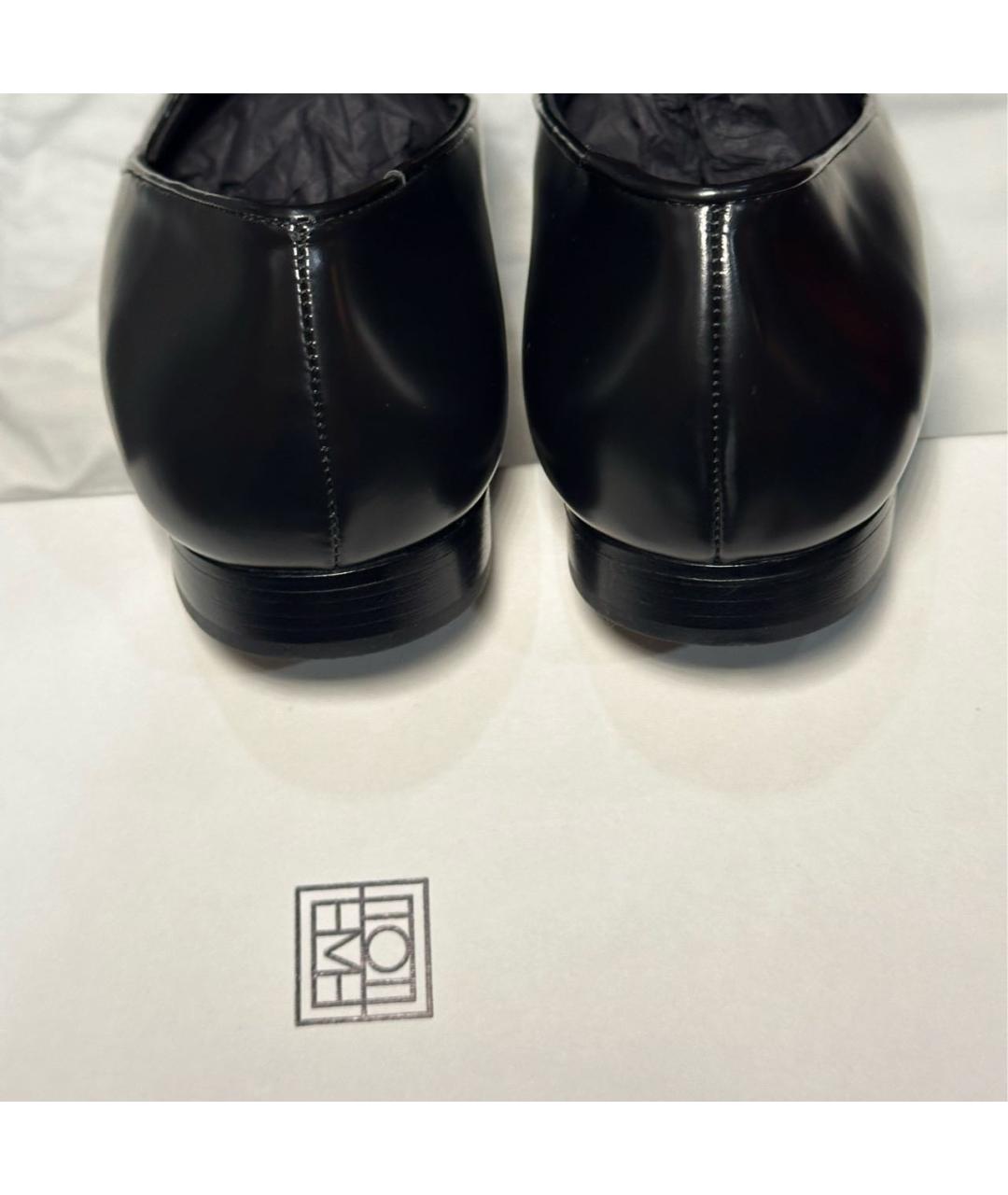 TOTEME Черные кожаные лоферы, фото 4