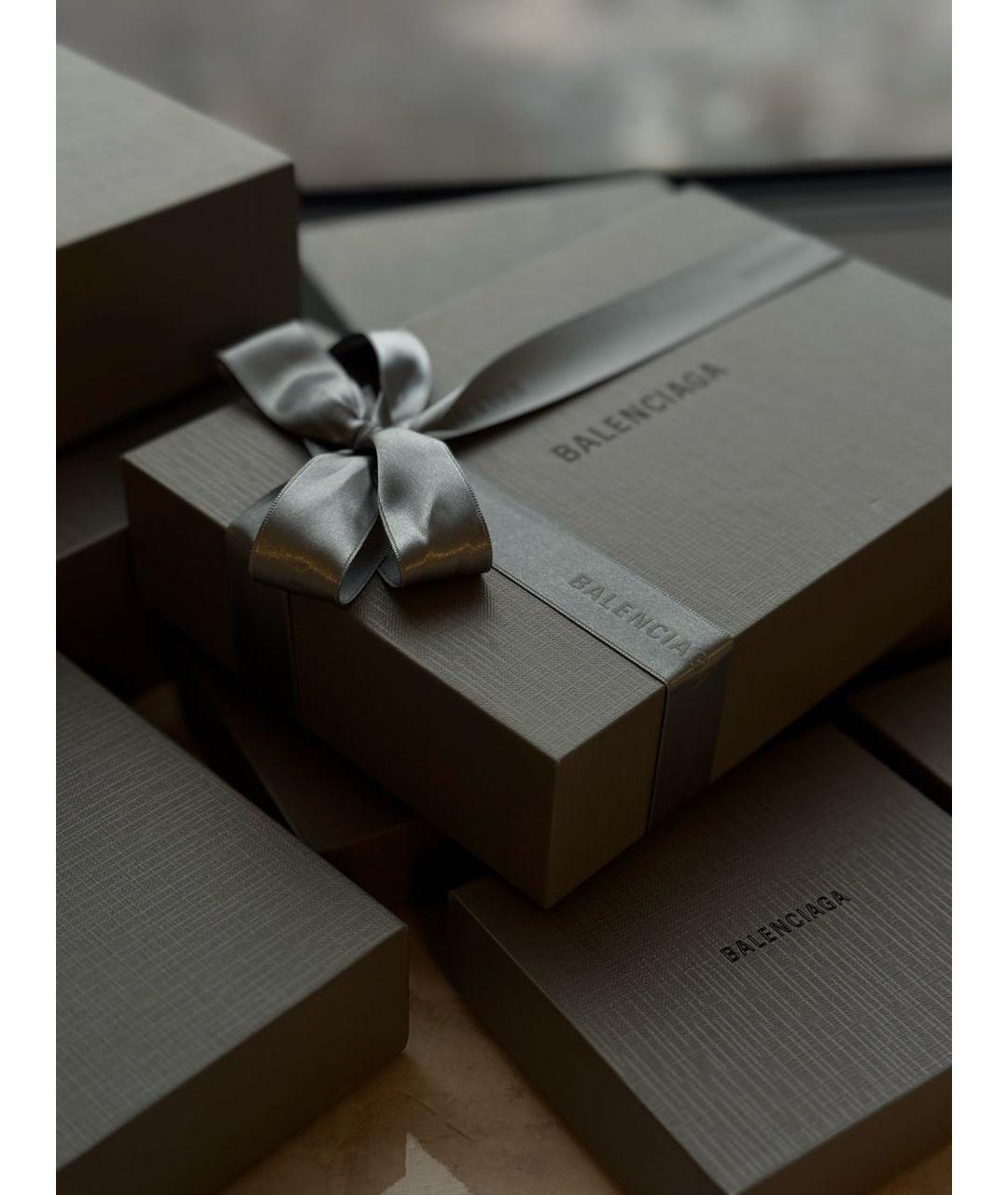 BALENCIAGA Черная кожаная сумка через плечо, фото 5