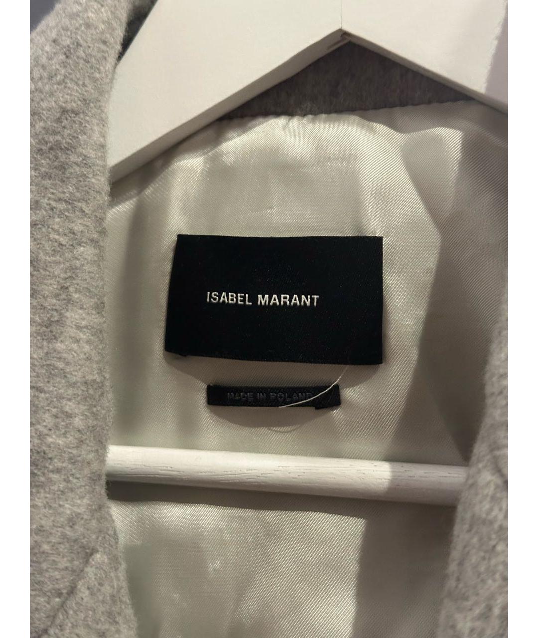 ISABEL MARANT Серый шерстяной жакет/пиджак, фото 3