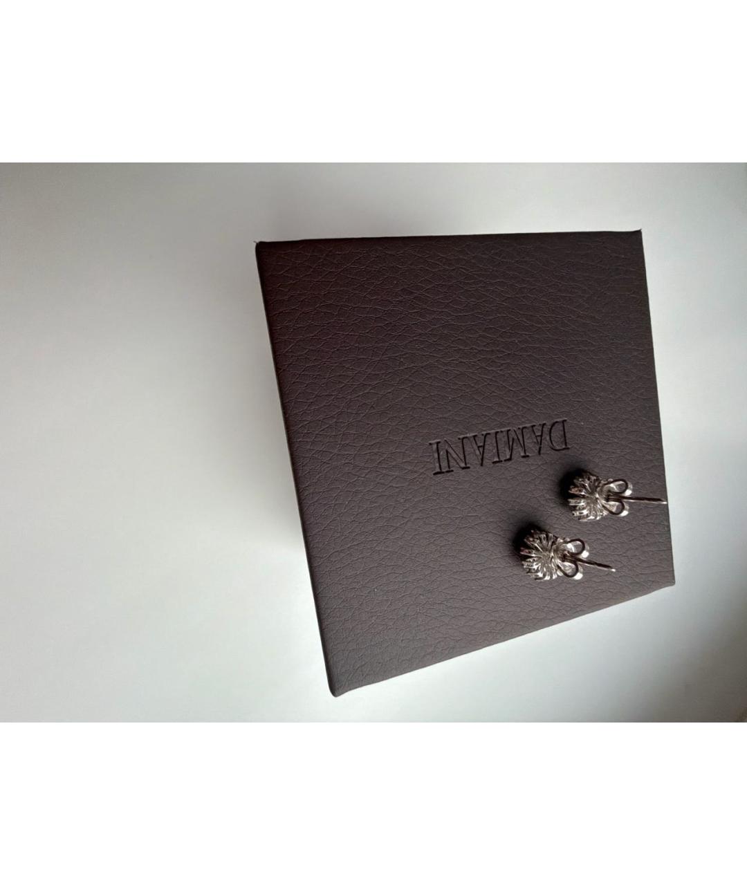 DAMIANI Серебряные серьги из белого золота, фото 3