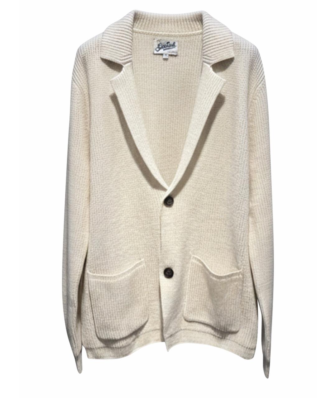 MC2 SAINT BARTH Бежевый шерстяной кардиган, фото 1