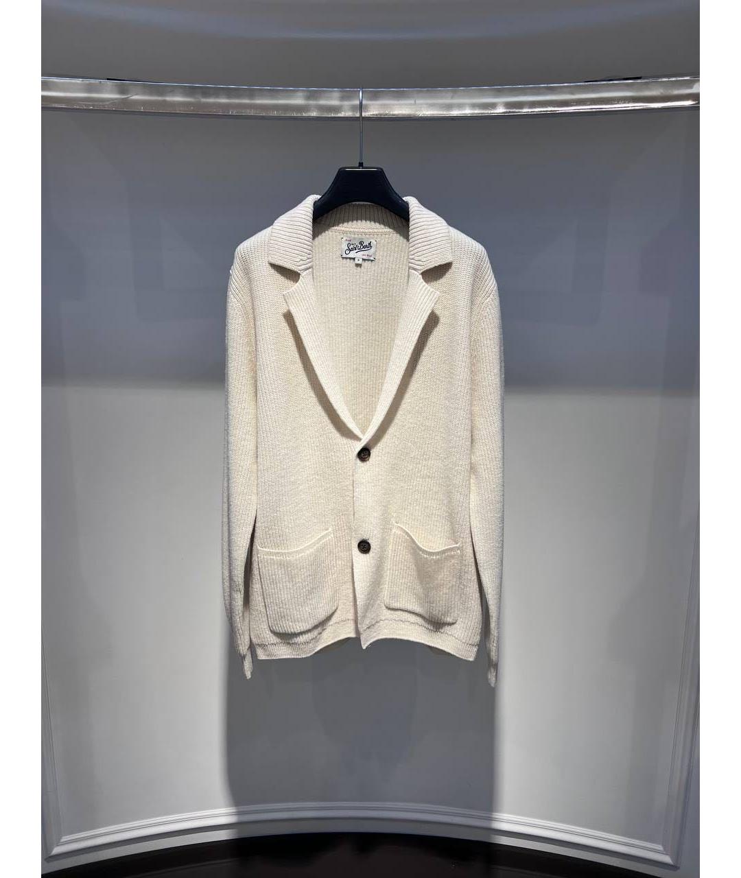 MC2 SAINT BARTH Бежевый шерстяной кардиган, фото 3