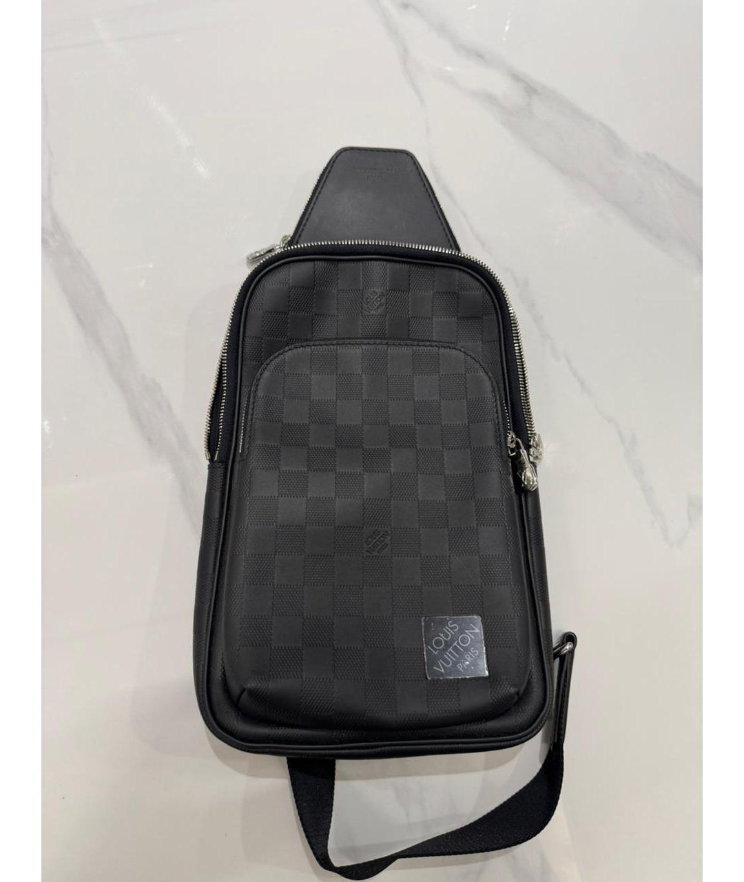 LOUIS VUITTON Черная поясная сумка, фото 3